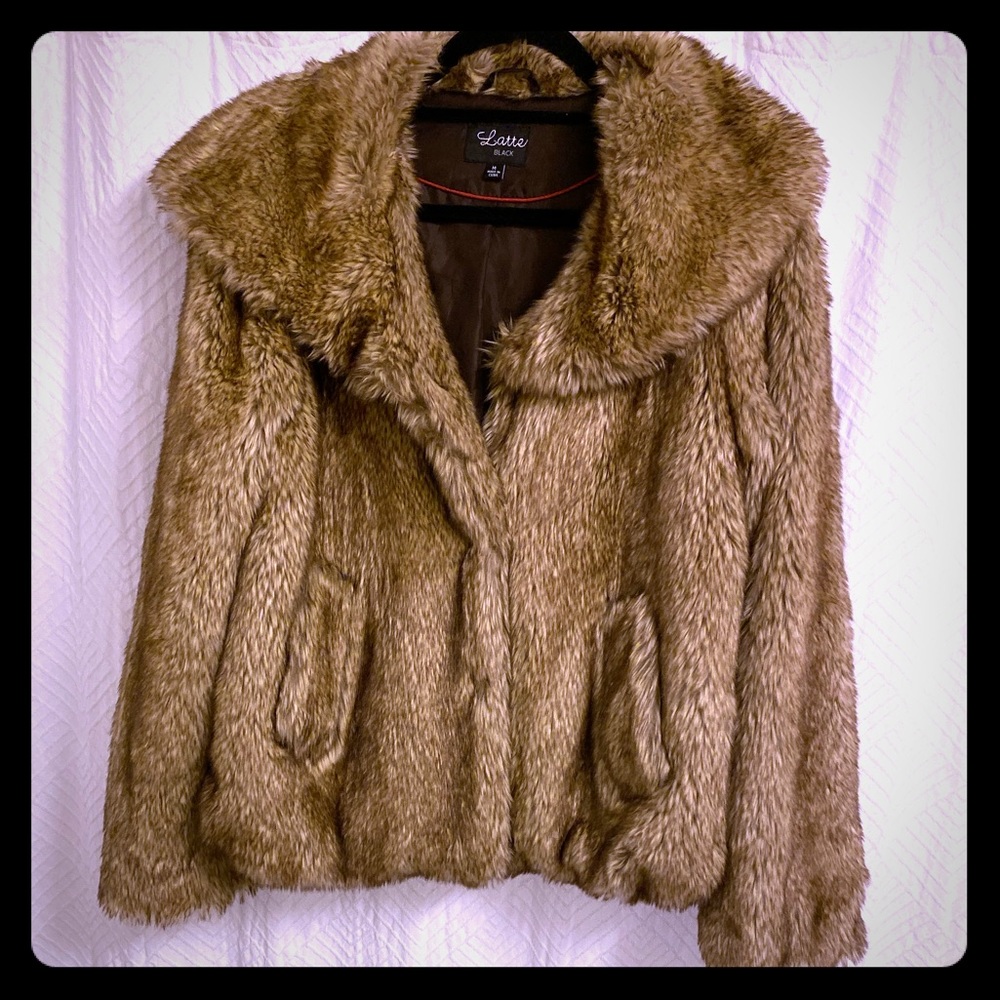 Like-New Faux Fur Coat